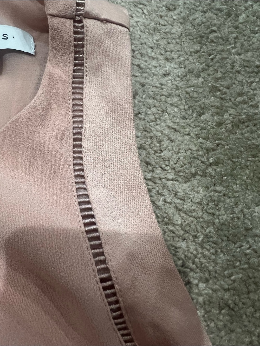 Reiss Dusty Pink Sleeveless Shell Top - Picture 3 of 14